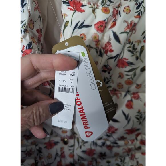 J.Crew Signature Alps Puffer Jacket Vintage Floral Cream PrimaLoft S NWT - Picture 12 of 13